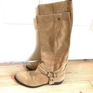 tan suede cowboy boots